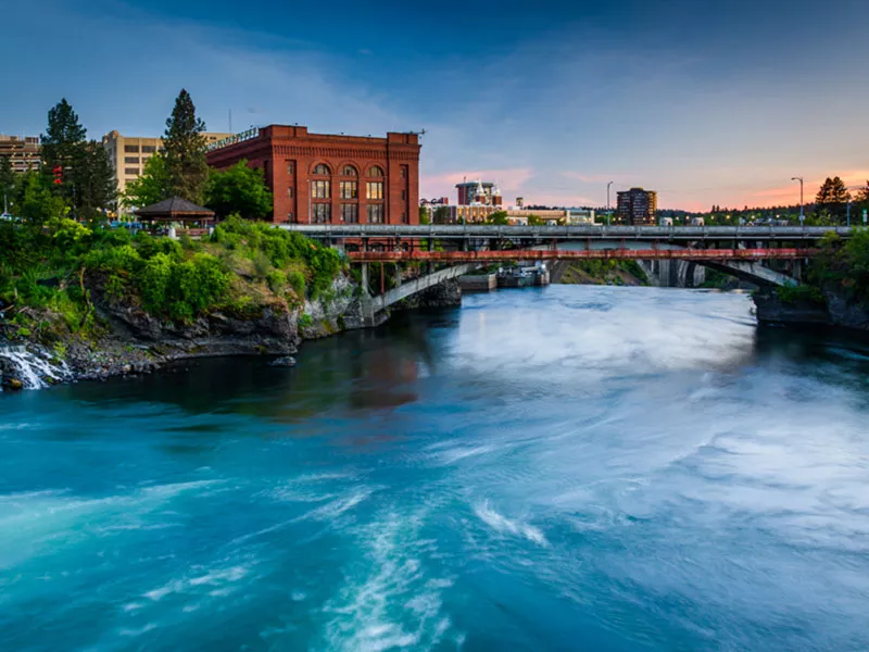 Photo: Bridge over Water (Spokane)