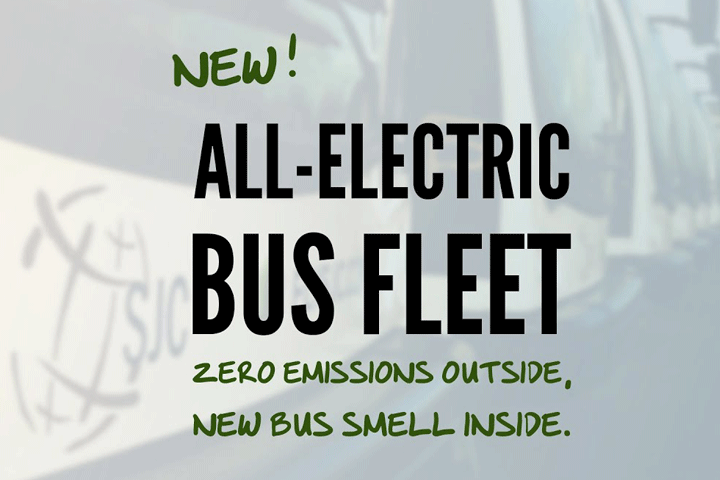 Image of Zero Emissions Outside, New Bus Smell Inside