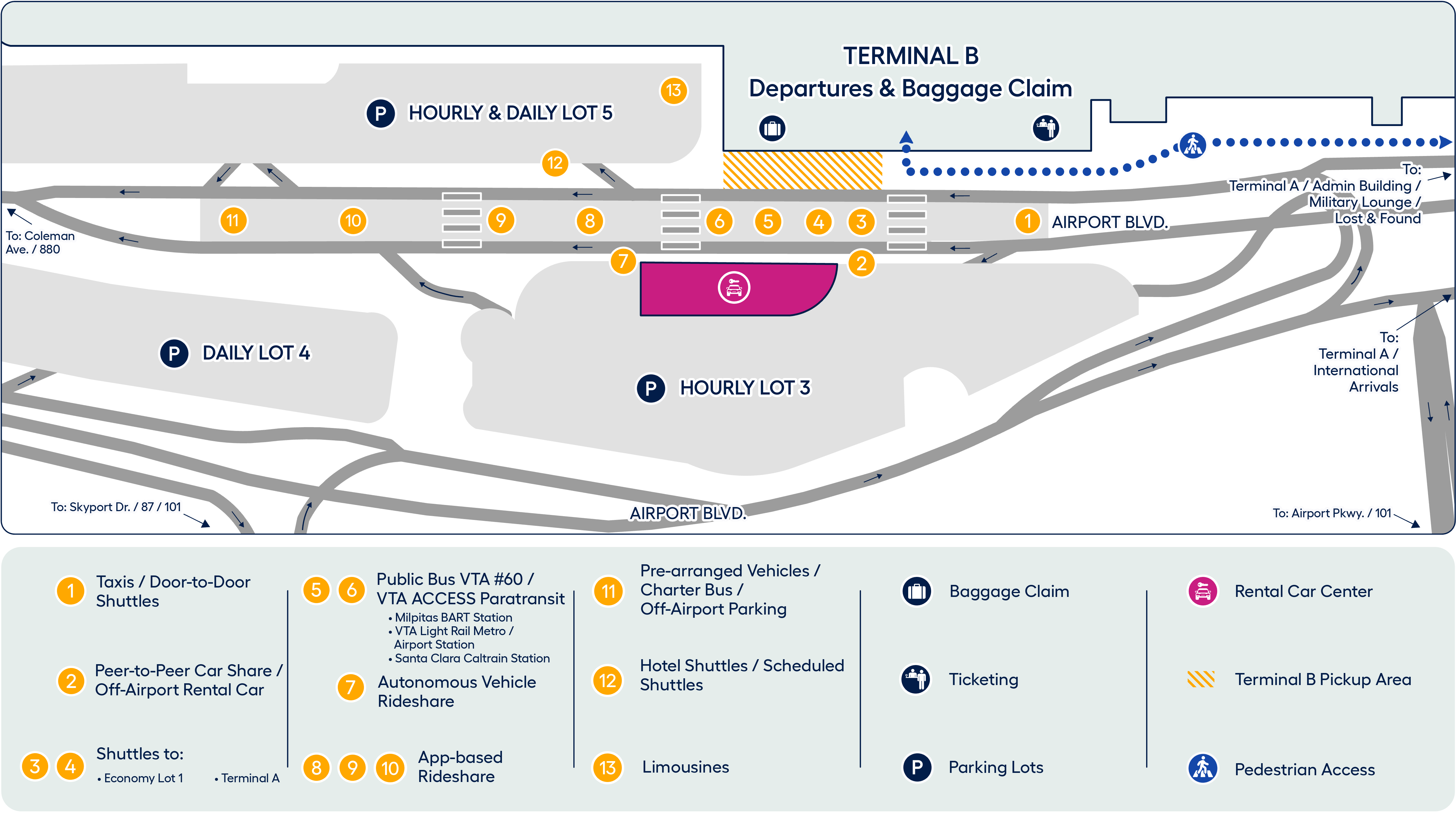 Terminal B GT Map