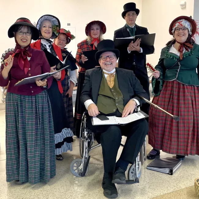 Carolers at SJC