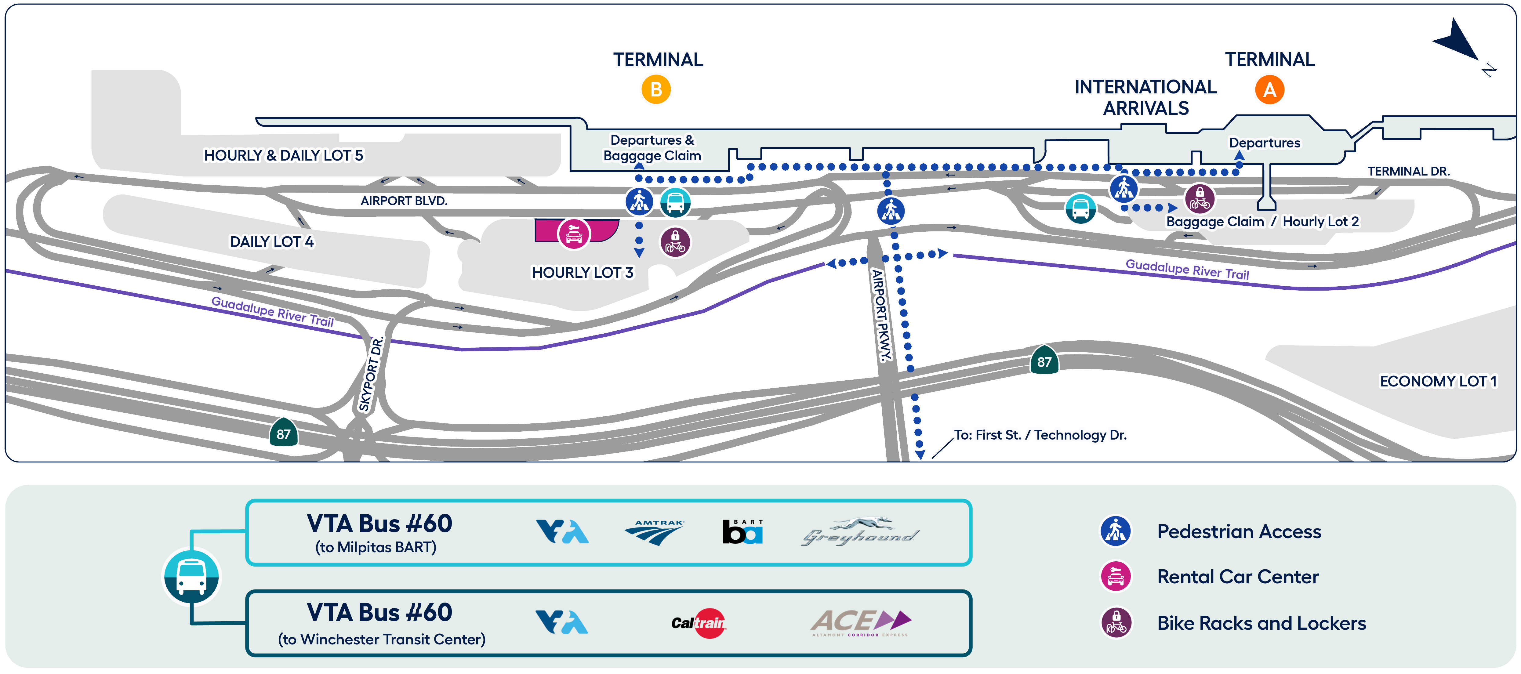 Public Transit & Pedestrian Access Map
