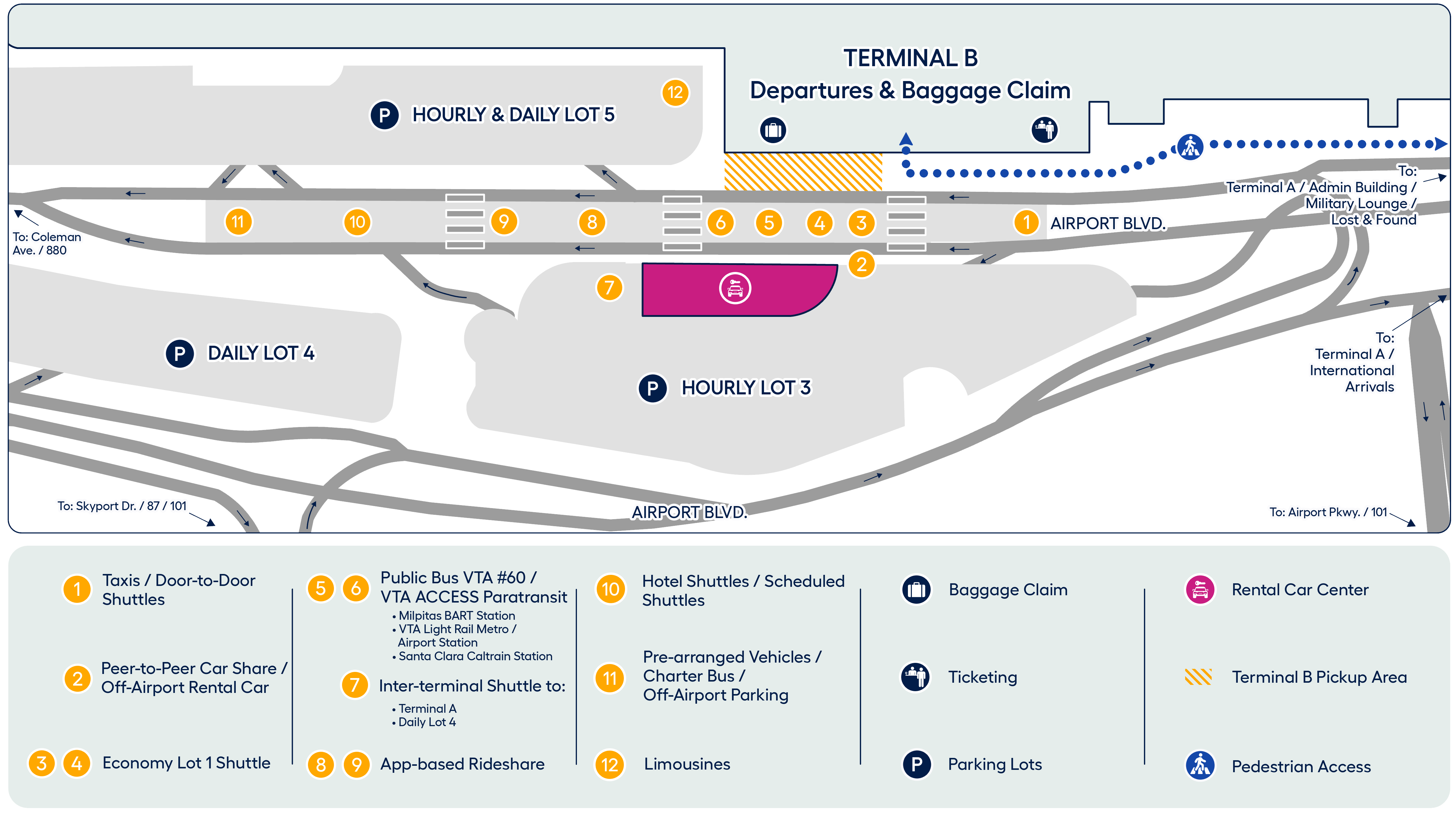 Terminal B GT Map